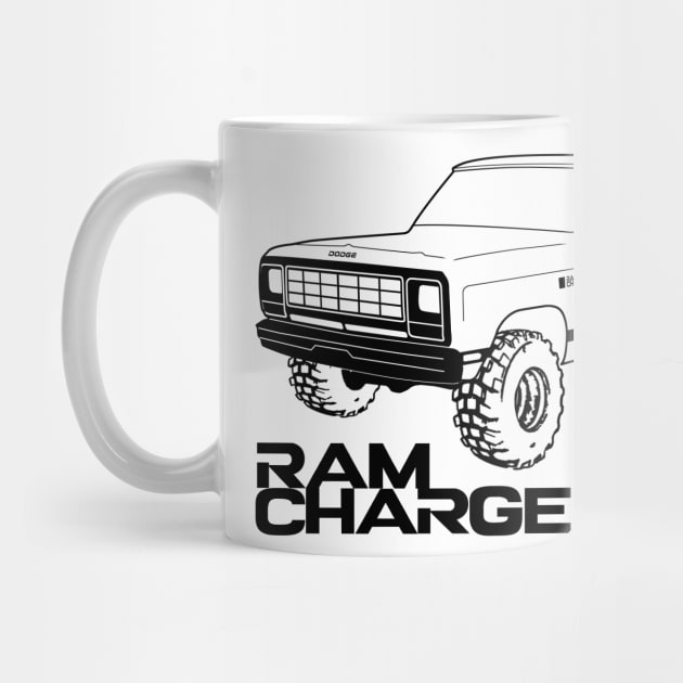 OBS Ram Charger Black Print by The OBS Apparel